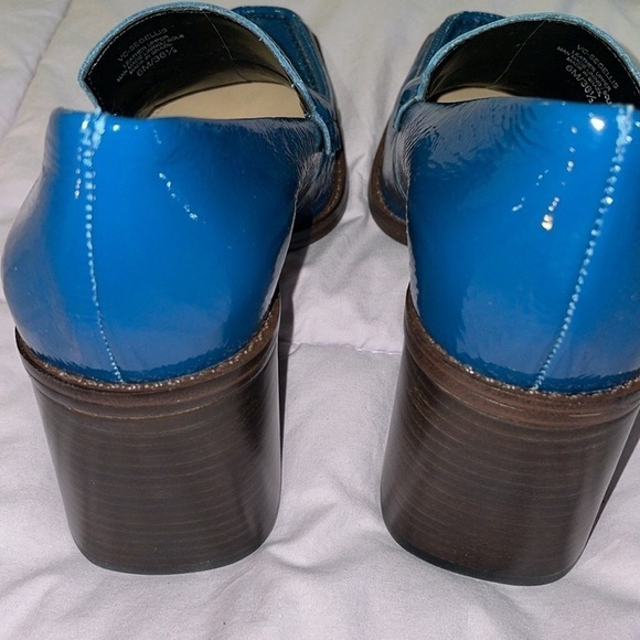 Vince Camuto Blue Patent Loafers - Picture 4 of 7